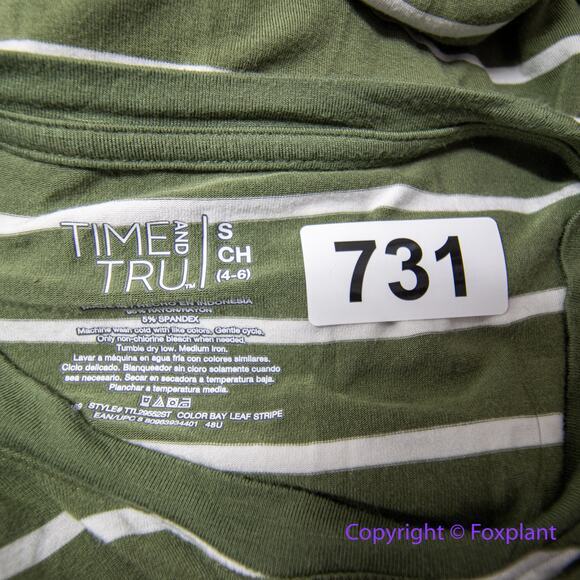 Time and Tru Sleeveless striped‎ midi dress size Small - Picture 9 of 9